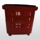 Cesta de Compra 2 Ruedas - Rojo