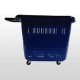 Cesta de Compra 4 Ruedas - Azul