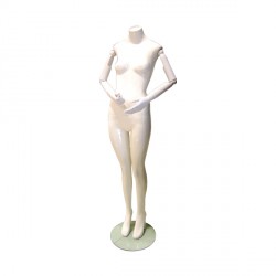 Maniquí Mujer Blanco - Brazos Articulados