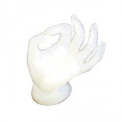 Maniquí Mano para Anillo Blanco