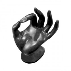 Maniquí Mano para Anillo Negro