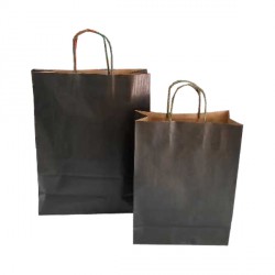 Bolsa Papel Negra 32 x 24 CM
