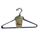 Percha Metal C-111 Plastificada Azul