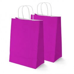 Bolsa Papel Fucsia 32 x 24 CM (250 UD)