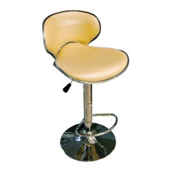 Taburete Piel Beige