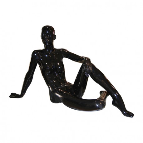 Maniquí Mujer Sentada Negro
