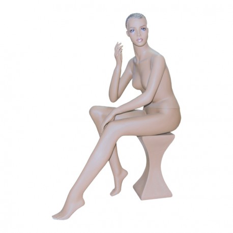 Maniquí Mujer Sentada Carne