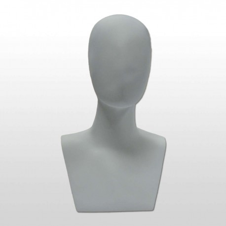 Maniquí Cabeza Liso Blanco Pequeño