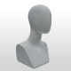 Maniquí Cabeza Liso Blanco Pequeño