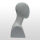 Maniquí Cabeza Liso Blanco Pequeño