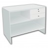 MOSTRADOR MADERA 120 CM - BLANCO