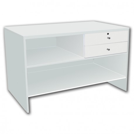 MOSTRADOR MADERA 150 CM - BLANCO