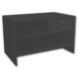 MOSTRADOR MADERA 150 CM - NEGRO