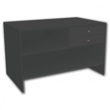 MOSTRADOR MADERA 120 CM - NEGRO