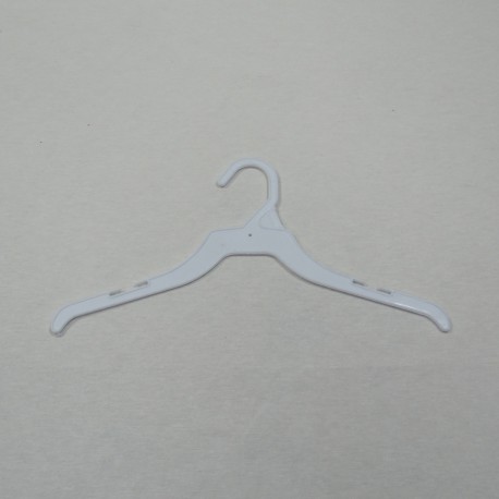 Percha Plástico Blanca 35 CM