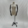Maniquí Busto Mujer Tela Beige