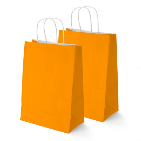 Bolsa Papel Naranja 32 x 24 CM