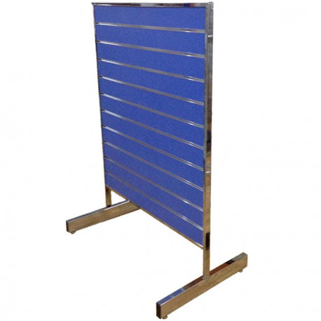 Góndola Doble Panel de Lamas - Cromada