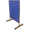 Góndola Doble Panel de Lamas - Cromada