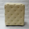 Asiento Puf Vintage Detalles Dorados