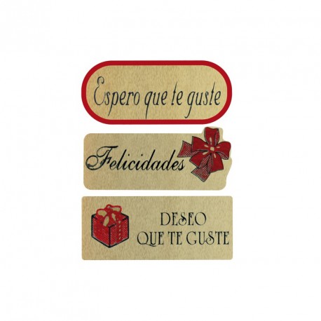Etiquetas Adhesivas Felicidades