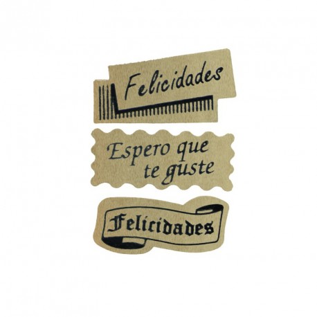 Etiquetas Adhesivas Felicidades