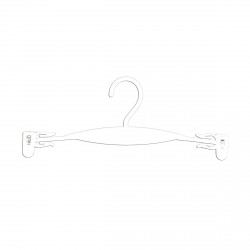 Percha de Plástico con Pinzas 27.5 CM (20 Ud.)