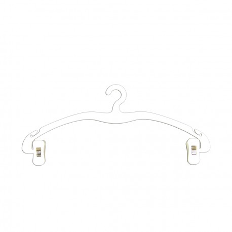 Percha de Plástico con Pinzas 30 CM (20 Ud.)