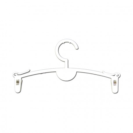 Percha de Plástico con Pinzas 20.5 CM (20 Ud.)