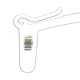 Percha de Plástico con Pinzas 20.5 CM (20 Ud.)