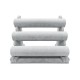 Expositor Pulseras 3 Niveles Terciopelo Gris