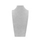 Peto Expositor Collar Terciopelo Gris