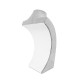 Peto Expositor Collar Terciopelo Gris