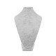 Peto Expositor Collar Terciopelo Gris