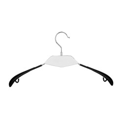 Percha Metal Blanca y Negra 40 CM