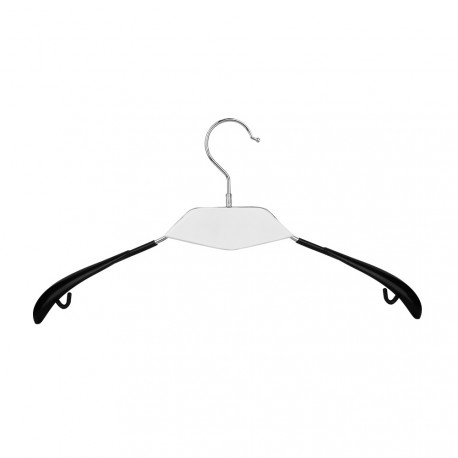 Percha Metal Blanca y Negra 40 CM