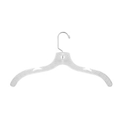 Percha Plástico Transparente 42 CM