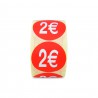 Etiqueta Adhesiva 2 Euros (400 UD)