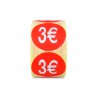 Etiqueta Adhesiva 3 Euros (400 UD)