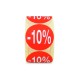 Etiqueta Adhesiva -10% (400 Ud.)