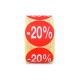 Etiqueta Adhesiva -20% (400 Ud.)