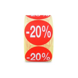 Etiqueta Adhesiva -20% (400 UD)