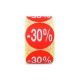 Etiqueta Adhesiva -30% (400 Ud.)