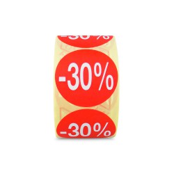 Etiqueta Adhesiva -30% (400 UD)