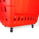 Cesta Supermercado 4 Ruedas - Rojo