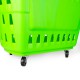 Cesta Supermercado 4 Ruedas - Verde