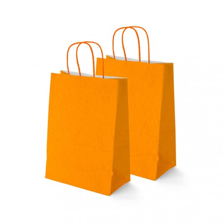 Bolsa Papel Naranja 37 x 27 CM (50 UD)