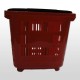 Cesta de Compra 2 Ruedas - Rojo