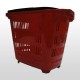 Cesta de Compra 2 Ruedas - Rojo