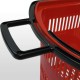 Cesta de Compra 4 Ruedas - Rojo